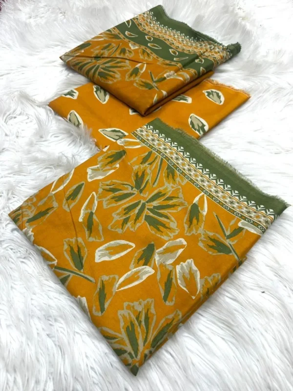 Bin Saeed 3-Piece Lawn Suit – Printed Lawn Shirt, Voil Dupatta & Airjet Cambric Trouser - Image 19