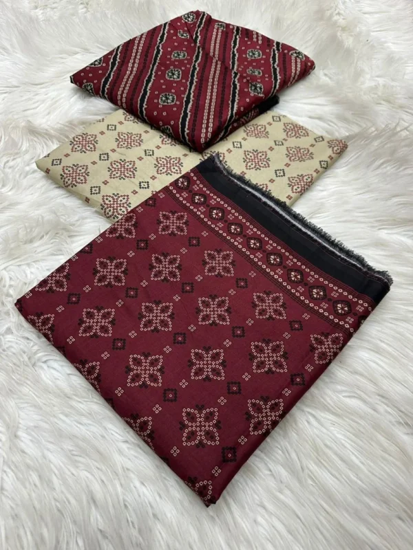 Bin Saeed 3-Piece Lawn Suit – Printed Lawn Shirt, Voil Dupatta & Airjet Cambric Trouser - Image 20